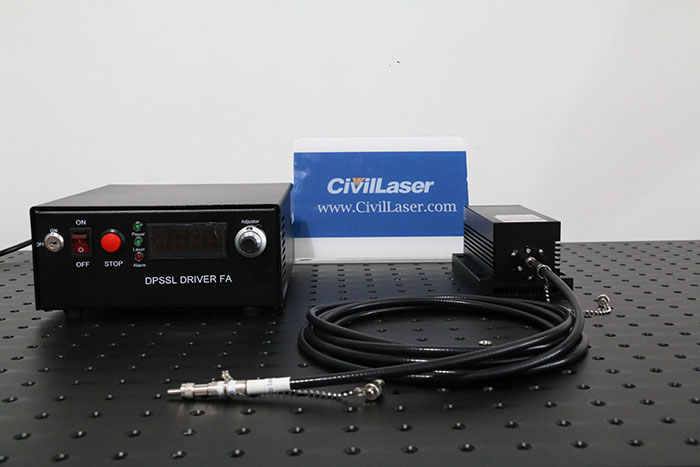 UV Pulsed laser 355nm 20mW Láser de fibra acopladaSource
